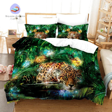 Housse de Couette Léopard Chasseur